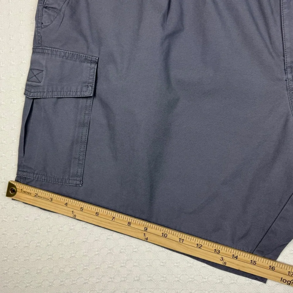 Tommy Bahama Relax Cargo Shorts Elastic Waist Mens 4XLB Gray Gorpcore Minimalist
